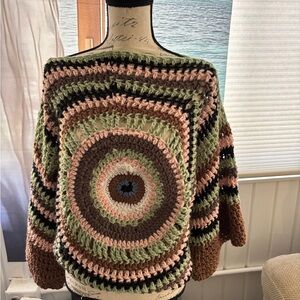 Multicolor Crochet Sweater